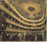 Gustav Klimt Zuschauerraum im Alten Burgtheater in Wien oil painting reproduction